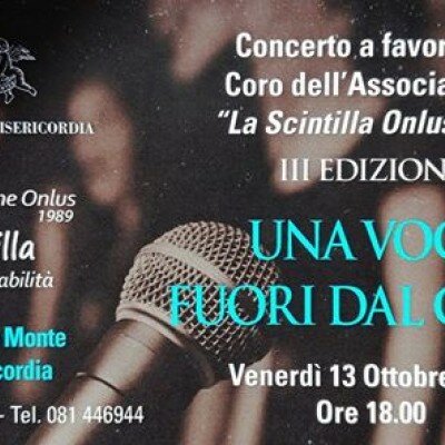 Eventi, "Una voce fuori dal coro" con la Scintilla onlus
